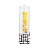 Cal-Mil Flavorful 3 gal Beverage Dispenser w/ Infusion Chamber - Black Wire Base - Chicken Pieces