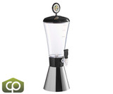 Beer Tubes 1/4 128 oz. Super Tube Metal Conic Beer Tower - Metal Conic Design - Chicken Pieces