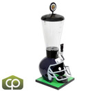Beer Tubes 1/4 128 oz. Super Tube Blue Football Helmet Beer Tower - Chicken Pieces