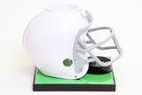 Beer Tubes 1/4 128 oz. Super Tube White Football Helmet Beer Tower - Chicken Pieces