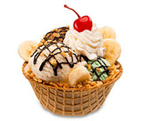  JOY Waffle Cone Bowl - 60/Case | Convenient Bowl Shape for Ice Cream Sundaes 