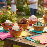 JOY Waffle Cone Bowl - 60/Case | Convenient Bowl Shape for Ice Cream Sundaes