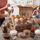 JOY Regular Jacketed Waffle Cone - 216/Case | Crisp & Sweet Cones for Ice Cream Delights