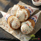 JOY Regular Jacketed Waffle Cone - 216/Case | Crisp & Sweet Cones for Ice Cream Delights