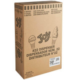 JOY Joy #22 Flat Bottom Jacketed Cake Ice Cream Cone Dispenser Pack - 864/Case (24cases/PALLET)- TOTAL 20736 CONES 