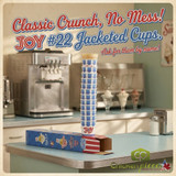 JOY Joy #22 Flat Bottom Jacketed Cake Ice Cream Cone Dispenser Pack - 864/Case (24cases/PALLET)- TOTAL 20736 CONES