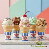 JOY Joy #22 Flat Bottom Jacketed Cake Ice Cream Cone Dispenser Pack - 864/Case (24cases/PALLET)- TOTAL 20736 CONES