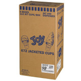  JOY #40 Flat Bottom Cake Cone Dispenser Pack - 672/Case | Multi-Scoop Treats 