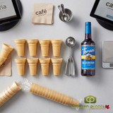 JOY #60 Flat Bottom Cake Cone - 484/Case | Light & Sweet Cones