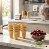 JOY #60 Flat Bottom Cake Cone - 484/Case | Light & Sweet Cones