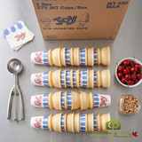 JOY #30 Flat Bottom Jacketed Cake Ice Cream Cone - 275/Case (24cases/PALLET)- TOTAL 6600 CONES