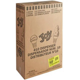  JOY #10 Flat Bottom Jacketed Cake Cone Dispenser Pack - 896/Case | Single Scoops 