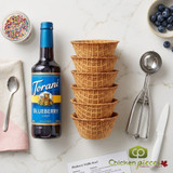 JOY Mini Waffle Cone Bowl - 144/Case | Perfect for Kid-Sized Sundaes
