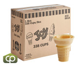  JOY #10 Flat Bottom Cake Ice Cream Cone - 338/Case (24cases/PALLET)- TOTAL 8112 CONES 