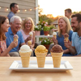 JOY #22D Flat Bottom Cake Cone Dispenser Pack - 864/Case | Light & Sweet Cones