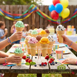 JOY #22D Flat Bottom Cake Cone Dispenser Pack - 864/Case | Light & Sweet Cones