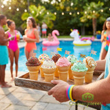 JOY #22D Flat Bottom Cake Ice Cream Cone Dispenser Pack - 864/Case (24cases/PALLET)- TOTAL 20736 CONES