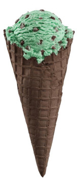  JOY Chocolate Ice Cream Waffle Cones 12 Pack- 8/CASE 