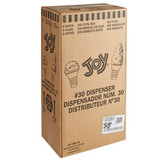  JOY #30 Flat Bottom Cake Ice Cream Cone Dispenser Pack - 600/Case (24 cases/PALLET) - TOTAL 14400 CONES 