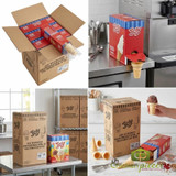JOY #30 Flat Bottom Cake Ice Cream Cone Dispenser Pack - 600/Case (24 cases/PALLET) - TOTAL 14400 CONES