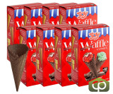  JOY Assorted Color Flat Bottom Cake Ice Cream Cone - 216/Case (24cases/PALLET)- TOTAL 5184 CONES 
