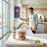 JOY #1 Pointed Bottom Jacketed Cake Ice Cream Cone Dispenser Pack - 1056/Case