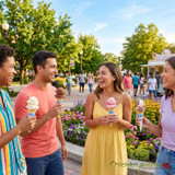 JOY #1 Pointed Bottom Jacketed Cake Ice Cream Cone Dispenser Pack - 1056/Case