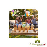 JOY #30 Flat Bottom Cake Ice Cream Cone - 275/Case | Perfect for Double Scoops