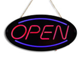  Cleaner's Supply Eye-Catching "OPEN" LED SIGN - 18 3/4" X 9 1/2" X 1" 