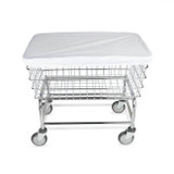  R&B Wire Laundry Cart Cover for 4 1/2 Bushel Carts - Protection for Laundry 