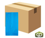  Cleaner's Supply 1 MIL. 30 Gallon Wash and Fold Laundry Bags - 16" x 14" x 36" Gusset - Blue 