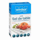 WINDSOR Windsor Salt Table Slim Pack - 1kg box (2.2 lbs) (24/Case) - Canadian Made 