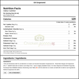 Borges Grapeseed Oil - High-Quality - 5 LT (3/Case) - 11 LBS — Nutrition and Ingredients Label — www.chickenpieces.com
