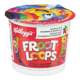  Kellogg's Froot Loops Cup 53g, 12 CT (4/Case) - Bursting with Fruity Fun 