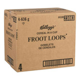  Kellogg's Froot Loops Cup 53g, 12 CT (4/Case) - Bursting with Fruity Fun 