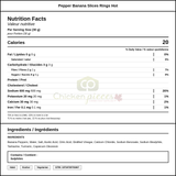 Sysco Classic Hot Pickled Banana Pepper Rings 3.78L (2/Case) - 128 fl oz (16 lbs) — Nutrition and Ingredients Label — www.chickenpieces.com
