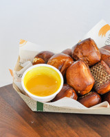 House Recipe Honey Mustard Sauce Dip Cup 28g (160/Case) - 0.99 oz (6.94 lbs)- Canadian Made