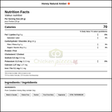 Sysco Natural Amber Honey 15KG - Bulk Food Service - 528.34 oz (33.02 lbs) - Canadian Made — Nutrition and Ingredients Label — www.chickenpieces.com