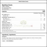 Cool Crisp Sweet Green Relish 4 LT (2/Case) - 8.8 lbs — Nutrition and Ingredients Label — www.chickenpieces.com