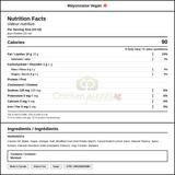 Hellmann's Vegan Mayonnaise - 3.78 L/1 Gallons (2/Case) — Nutrition and Ingredients Label — www.chickenpieces.com