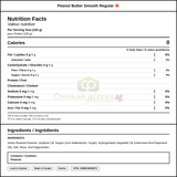 Kraft Smooth Regular Peanut Butter - 2 Kg/4.41 LBS (6/Case) - Canadian Made — Nutrition and Ingredients Label — www.chickenpieces.com