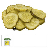  Cool Crisp Pickle Sliced Hamburger Crinkle Cut - 1/4 Inch, 8 Liters (2.11 Gallons) 