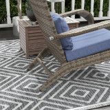 Chicken Pieces Outsunny Patio Wicker Adirondack Chair with Ottoman, Outdoor Fire Pit Chair with Cushions, High-Back, Large Seat & Armrests for Deck, Garden & Backyard, Gray 