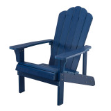 Chicken Pieces Key West Outdoor Plastic Wood Adirondack Chair, Patio Chair for Deck, Backyards, Lawns, Poolside, and Beaches, Weather Resistant, Blue 