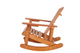 Chicken Pieces Adirondack Rocking Chair Solid Wood Chairs Finish Outdoor Furniture for Patio, Backyard, Garden - Walnut Brown  Chicken Pieces Adirondack Rocking Chair Solid Wood Chairs Finish Outdoor Furniture for Patio, Backyard, Garden - Walnut Brown