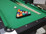 Chicken Pieces Multifunctional 3-in-1 Game Table - Billiard, Table Tennis, and Dining Table Combo for Indoor Use 