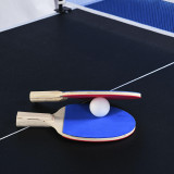 Chicken Pieces 6-ft Pool Table with Table Tennis Top - Black Frame with Red Felt - Dual-Function Game Table 