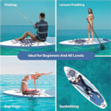Chicken Pieces Simple Deluxe Inflatable Stand Up Paddle Board - Pink Premium SUP for All Skill Levels - Includes Accessories & Backpack 