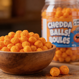 chicago american Chicago American Cheddar Cheese Balls Barrel - 482g: Crunchy, Cheesy Delight in Every Bite - chicken pieces