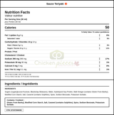 Jade Mountain C Sauce Teriyaki  4L /1 Gallon (2/Case)- Canadian Made — Nutrition and Ingredients Label — www.chickenpieces.com